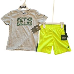 Hurley boys 2 piece outfit set
